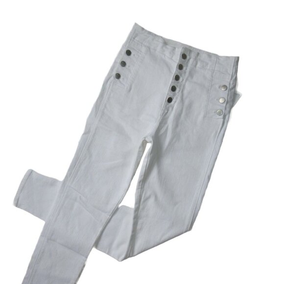 NWT J Brand Natasha in White Sky High Skinny PhotoReady Stretch Jeans 34 - Picture 1 of 10